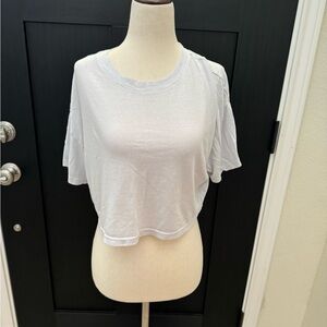 White Nia crop top